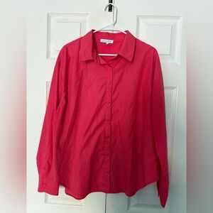 EmoryPark Hot Pink Button-Up Shirt